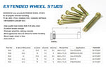 Extended Wheel Studs M12x1.5